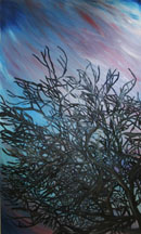Blue Tree oil on canvas