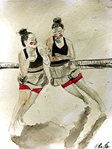 Circus Cat 2(Teri Wyble model, original concept Yolanda Bartram)